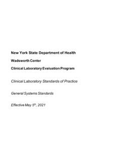 New York State Department of Health - Wadsworth Center