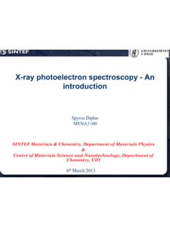 X-ray photoelectron spectroscopy - An introduction