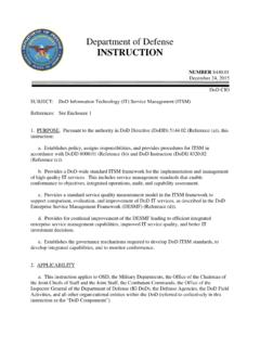 Department of Defense INSTRUCTION - Washington …