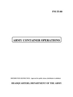 ARMY CONTAINER OPERATIONS - BITS