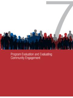 Program Evaluation and Evaluating Community Engagement