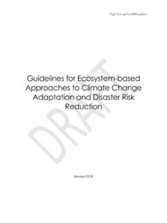 Guidelines for Ecosystem-based Approaches to Climate ...