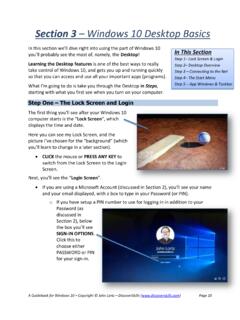 Section 3 Windows 10 Desktop Basics - DiscoverSkills