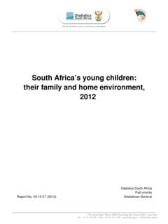 South Africa’s young children: their family and …