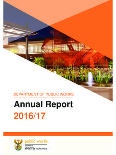 DEPARTMENT OF PUBLIC WORKS Annual Report