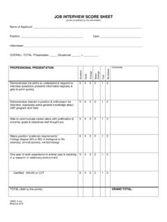 INTERVIEW RATING SHEET - University of South Florida / interview-rating ...