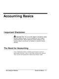 Accounting Basics - AccSoft