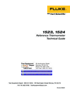 1523, 1524 Reference Thermometer Technical Guide