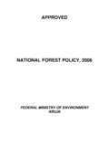Nigeria APPROVED National Forest Policy June …