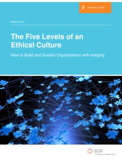 The Five Levels of an Ethical Culture - Home | BSR