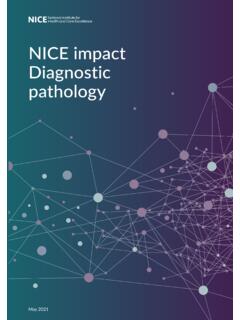 NICE impact Diagnostic pathology