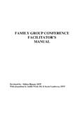 FAMILY GROUP CONFERENCE FACILITATOR’S …