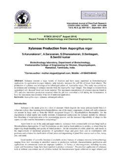 Xylanase Production from Aspergillus niger