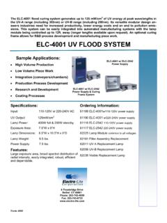 ELC-4001 UV FLOOD SYSTEM - Electro-Lite