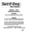 MODEL: 3203 OWNERS MANUAL - BMI Karts and Parts