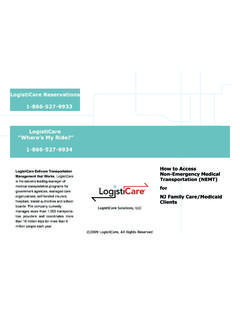 LogistiCare Reservations 1-866-527-9933 LogistiCare 1-866 ...