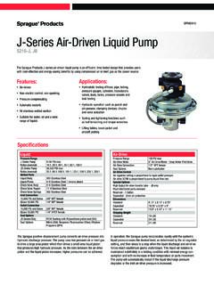 J-Series Air-Driven Liquid Pump - Ferguson …