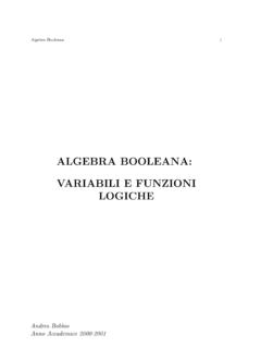 Algebra Booleana 1 - people.unipmn.it