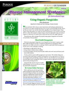 BP-69-W Disease Management Strategies - Purdue University