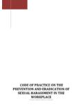 CODE OF PRACTICE ON THE PREVENTION AND …