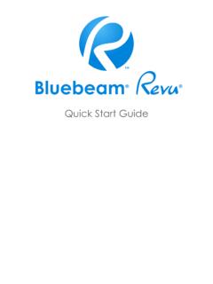 Bluebeam Revu Quick Start Guide