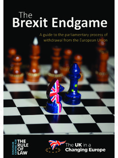 Brexit Endgame The - ukandeu.ac.uk