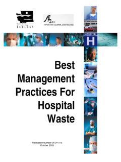 Best Management Practices For Hospital Waste