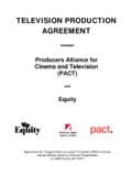 TELEVISION PRODUCTION AGREEMENT - FIA actors