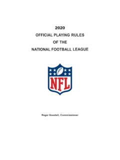2020 OFFICIAL PLAYING RULES OF THE NATIONAL …