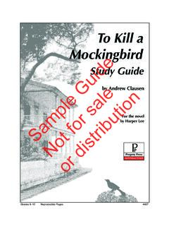 To Kill a Mockingbird - Progeny Press