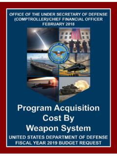Major Weapon Systems - U.S. Department of Defense