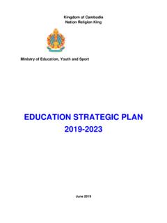 Education Sector Plan - Global Partnership for Education