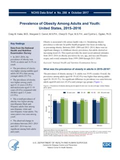 Prevalence of Obesity Among Adults and Youth: United ...