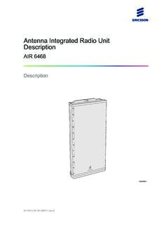 Antenna Integrated Radio Unit Description