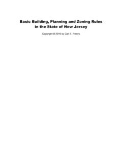 Basic Building, Planning and Zoning Rules in the State of ...