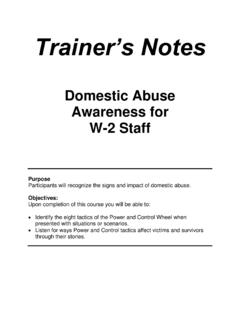 Domestic Abuse for Child Support Workers