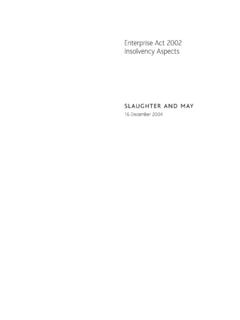 Enterprise Act 2002 - Insolvency Aspects (PDF)