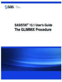 The GLIMMIX Procedure - SAS