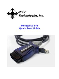 Mongoose Pro Quick Start Guide - Drew Technologies