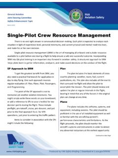 Single-Pilot Crew Resource Management