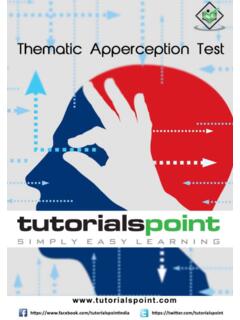 Thematic Apperception Test (TAT) - Tutorialspoint