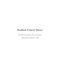 Feedback Control Theory - University of Toronto