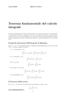 Teorema fondamentale del calcolo integrale - Matematicamente