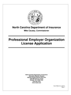 North Carolina Department of Insurance - NCDOI