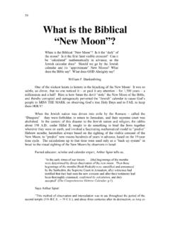 What is the Biblical New Moon