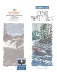 canoe layout - Adventure Newfoundland