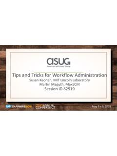 Tips and Tricks for Workflow Administration