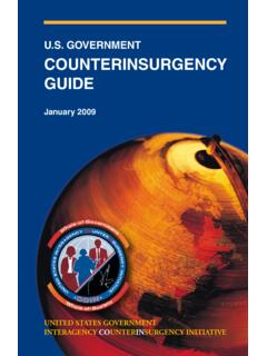 U.S. GOVERNMENT COUNTERINSURGENCY GUIDE