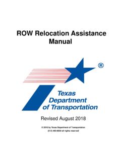 ROW Vol. 3 - Relocation Assistance