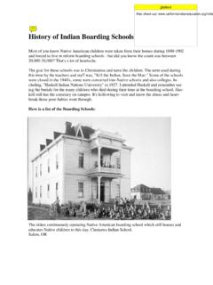 History of Indian Boarding Schools - Kumeyaay